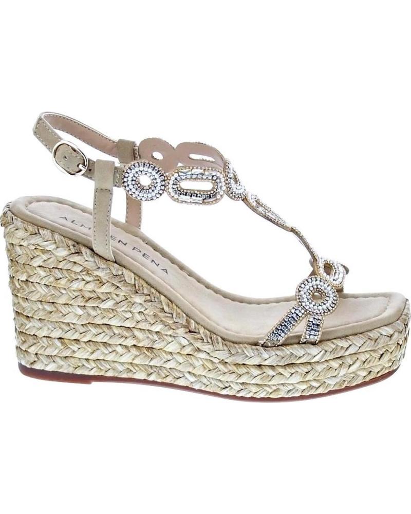 ALMA EN PENA SANDALIAS ALMA EN PENA V2651108 CON CUÑA BEIGE
