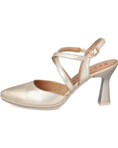 DESIREÉ ZAPATOS SAGA15 CON TIRAS CRUZADAS Y TACÓN PLATINO