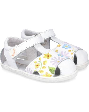 CRIOS SANDALIAS INFANTILES BLANDITOS BY CRIOS BAREFOOT ESTAMPADAS BLANCO