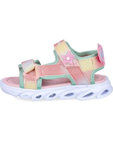 CONGUITOS SANDALIAS CON LUCES Y DETALLE DE ESTRELLA ARCOÍRIS COSH260018 ROSA