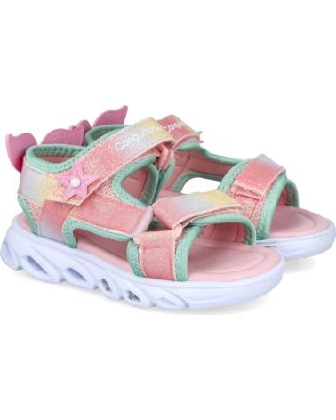 CONGUITOS SANDALIAS CON LUCES Y DETALLE DE ESTRELLA ARCOÍRIS COSH260018 ROSA