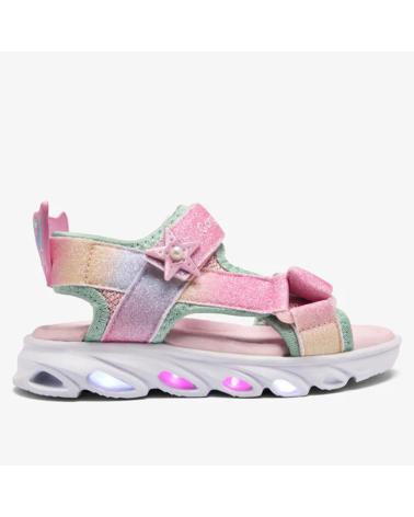 CONGUITOS SANDALIAS CON LUCES Y DETALLE DE ESTRELLA ARCOÍRIS COSH260018 ROSA