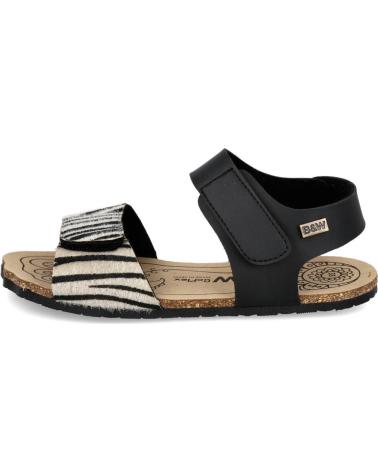CONGUITOS SANDALIAS BREAKWALK GOFLEX BAREFOOT ESTAMPADO CEBRA NEGRO-CEBRA