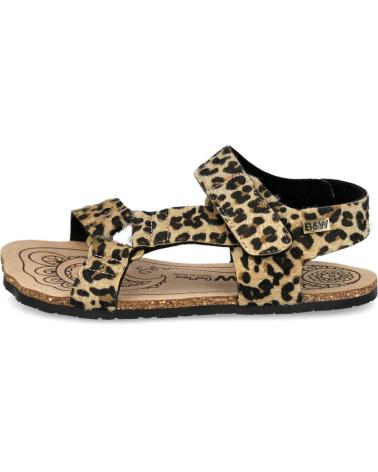 CONGUITOS SANDALIAS BAREFOOT BREAKWALK GOFLEX ANIMAL PRINT LEOPARDO