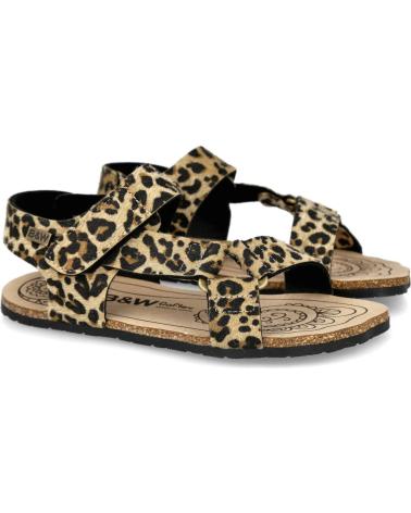 CONGUITOS SANDALIAS BAREFOOT BREAKWALK GOFLEX ANIMAL PRINT LEOPARDO