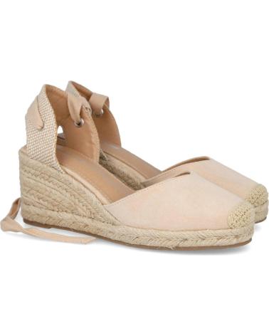 BUBBLE BOBBLE ALPARGATAS M796 CON CUÑA Y CIERRE DE CINTAS BEIG