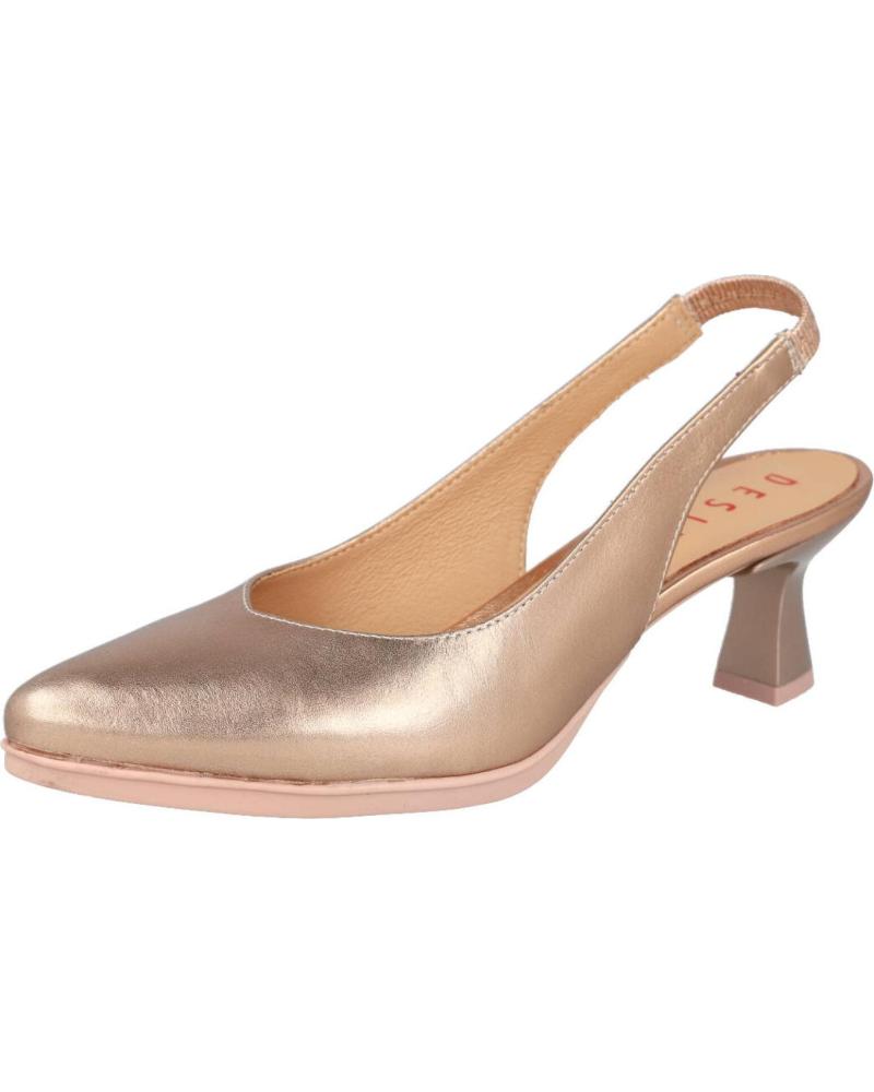 DESIREÉ ZAPATOS DESTALONADOS TACÓN MEDIO MACA2 ROSA