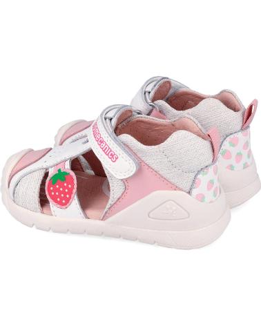 BIOMECANICS SANDALIA BIOGATEO 262110 CON DETALLE DE FRESA BLANCOB050