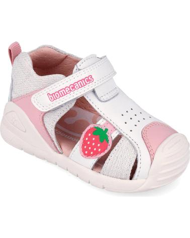 BIOMECANICS SANDALIA BIOGATEO 262110 CON DETALLE DE FRESA BLANCOB050