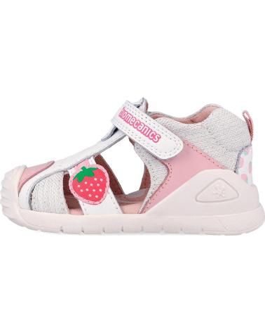 BIOMECANICS SANDALIA BIOGATEO 262110 CON DETALLE DE FRESA BLANCOB050