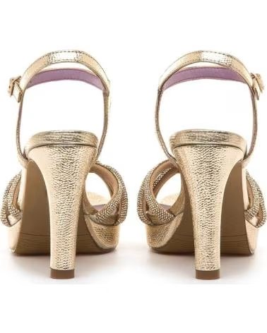 MARIA MARE SANDALIAS DE TACÓN CON TIRAS ENTRELAZADAS Y PLATAFORMA 68687 CHAMPAGNE