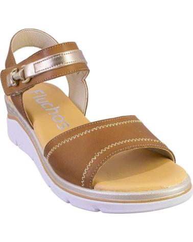 FLUCHOS SANDALIAS FLUCHOS F2427 EN PIEL CAMEL