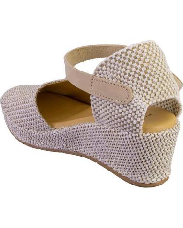 PITILLOS SANDALIAS 11260 CON CUÑA Y CIERRE DE HEBILLA BEIGE