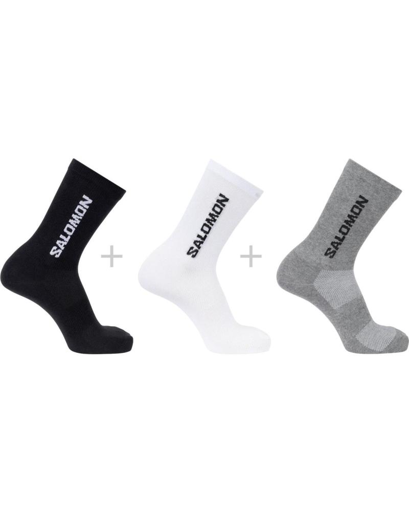 SALOMON CALCETINES UNISEX EVERYDAY LITE CREW 3 PACK LC2911500 NEGRO