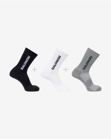 SALOMON CALCETINES UNISEX EVERYDAY LITE CREW 3 PACK LC2911500 NEGRO