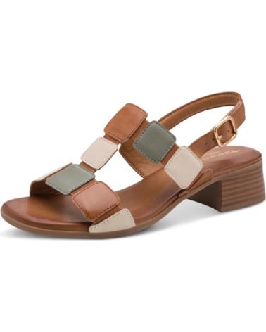 TAMARIS 88203 PIEL CUERO-VERDE CAMEL