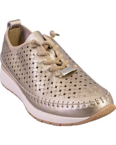 TREINTAS L4553 ZAPATILLAS CASUAL DE MUJER PIEL BRONCE