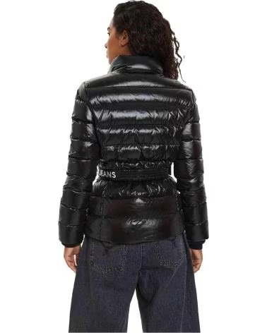 TOMMY HILFIGER CHAQUETA BRANDED BELT EN COLOR PARA MUJER NEGRO