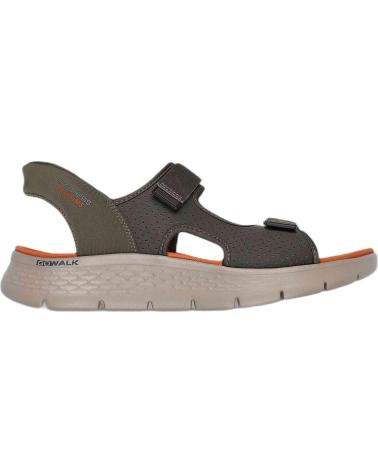 SKECHERS SANDALIAS EN PARA HOMBRE OLIVE TEXTILE