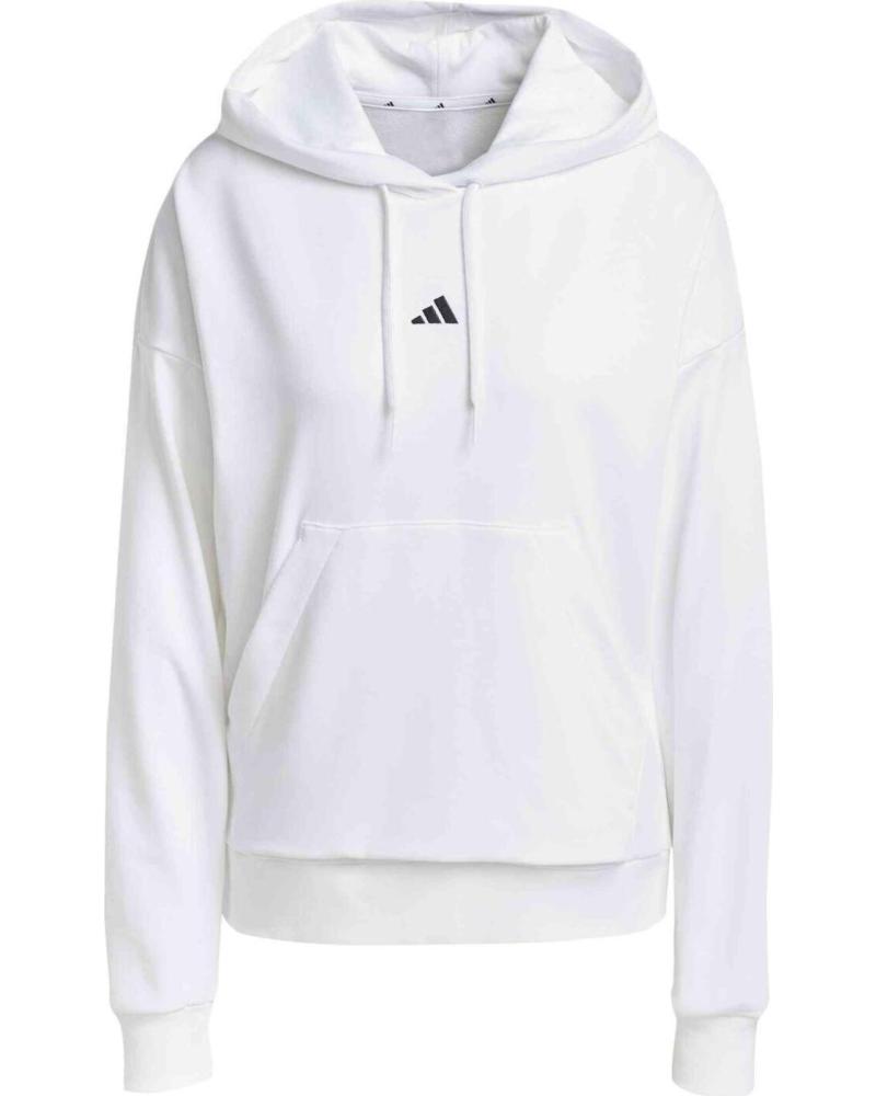 ADIDAS SUDADERA CON CAPUCHA JD7990 EN MULTICOLOR PARA MUJER WHITE-BLACK
