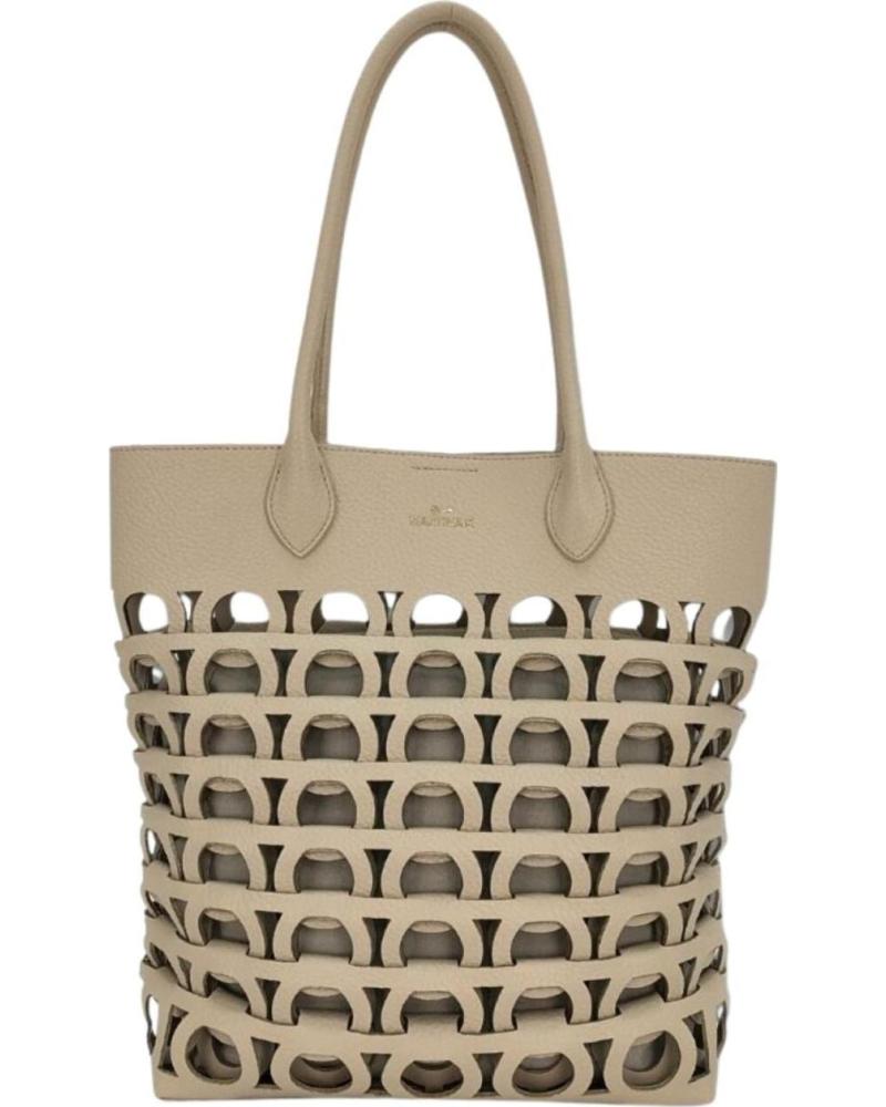 MARTINA K BOLSO TOTE MARTINA K CON DISEÑO CALADO BEIGE