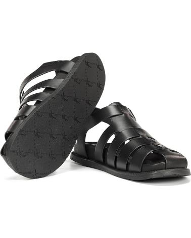 FLUCHOS SANDALIA F2450 MALLORCA BARI NEGRO