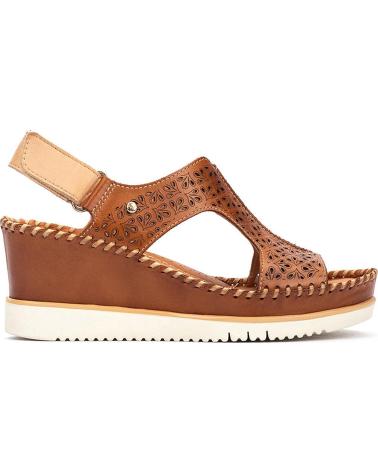 PIKOLINOS SANDALIAS CON CUÑA Y CALADO W3Z-1623C1 AGUADULCE BRANDY