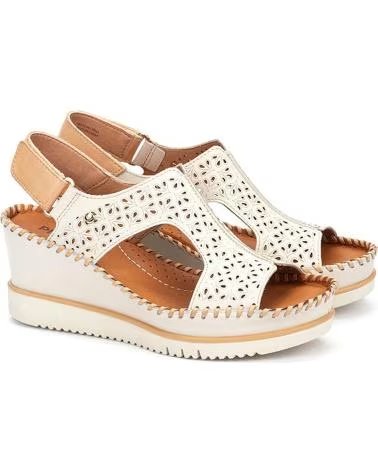 SANDALI CON ZEPPA PIKOLINOS AGUADULCE W3Z-1623C1 TRAFORATI NATA BEIGE