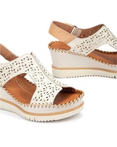 SANDALI CON ZEPPA PIKOLINOS AGUADULCE W3Z-1623C1 TRAFORATI NATA BEIGE