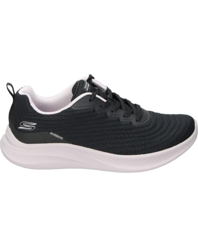SKECHERS ZAPATILLAS BOBS SPORT MEMORY FOAM NEGRAS NEGRO