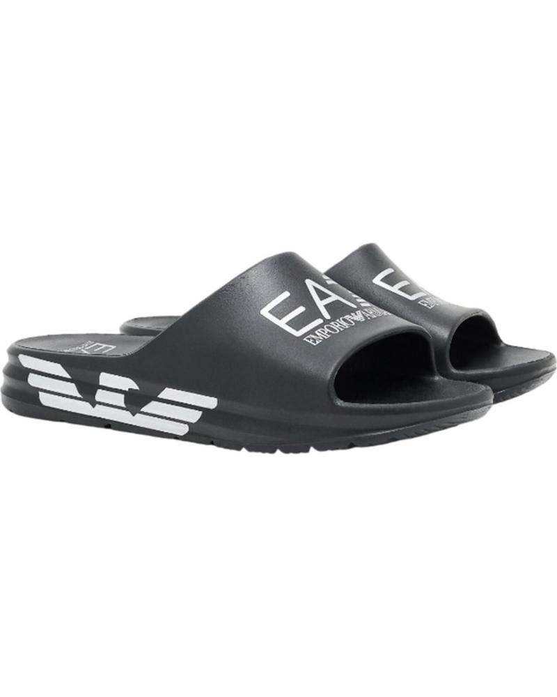 EMPORIO ARMANI - CHANCLAS NEGRAS PARA HOMBRE NEGRO