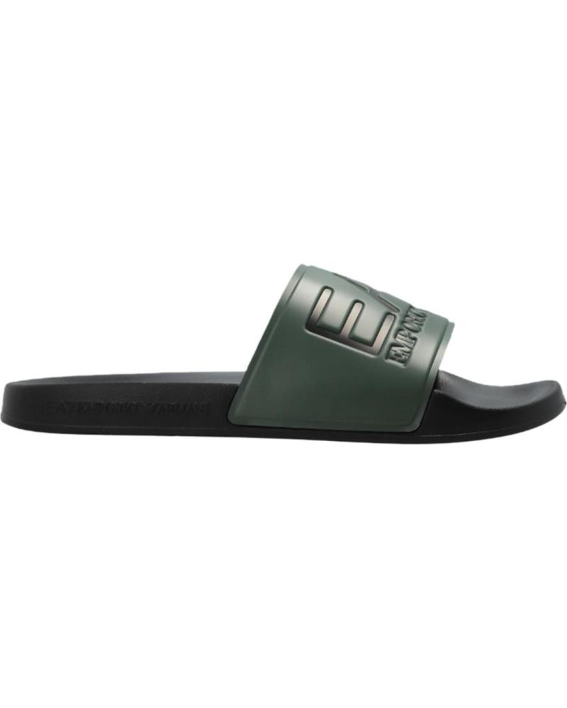 EMPORIO ARMANI CHANCLAS BEACHWEAR EN COLOR PARA HOMBRE VERDE