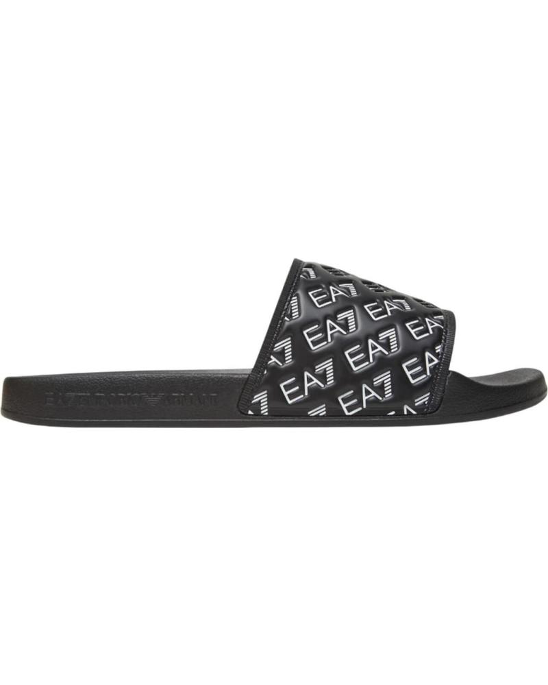 EMPORIO ARMANI - CHANCLAS NEGRAS PARA HOMBRE NEGRO