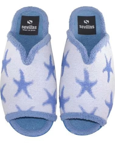 SEVILLAS ZAPATILLA RESTAR POR CASA ESTRELLA 1003-2 AZUL