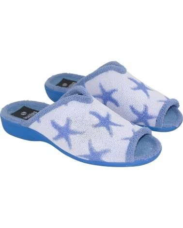 SEVILLAS ZAPATILLA RESTAR POR CASA ESTRELLA 1003-2 AZUL