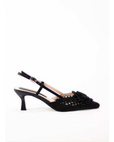 KESLEM ZAPATO DESTALONADO BELLA EN COLOR PARA MUJER NEGRO