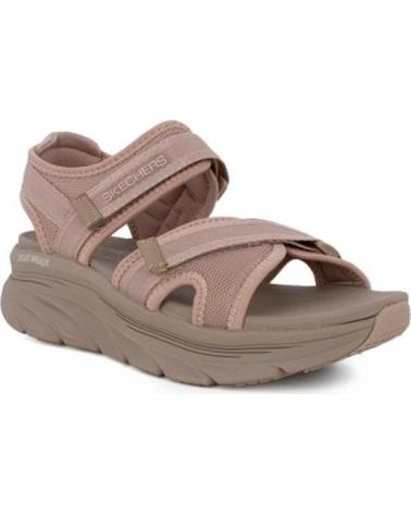 SKECHERS SANDALIAS PLANAS MUJER 163585 TAUPE MARRóN