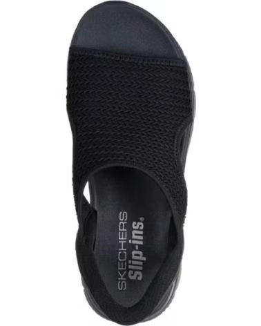 SKECHERS SANDALIAS 119519-BBK EN PARA MUJER NEGRO