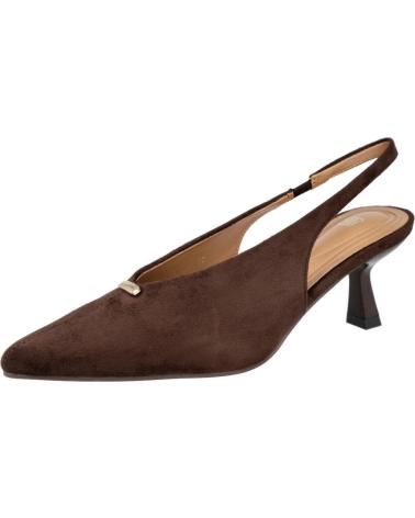 BUONAROTTI ZAPATOS DESTALONADOS T-5776 CON ADORNO METÁLICO CAFE