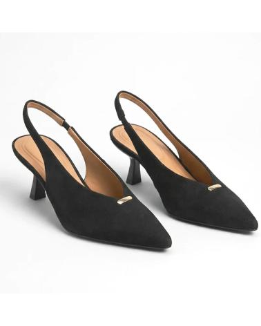 BUONAROTTI ZAPATOS DESTALONADOS T-5776 CON ADORNO METÁLICO CAFE