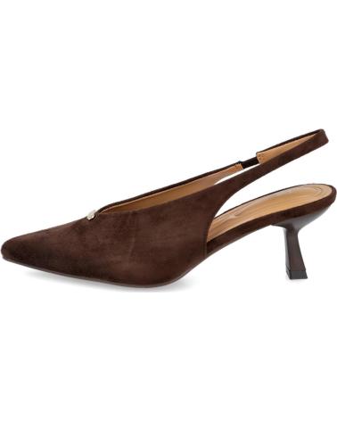 BUONAROTTI ZAPATOS DESTALONADOS T-5776 CON ADORNO METÁLICO CAFE