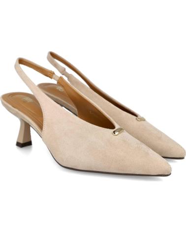BUONAROTTI ZAPATO DESTALONADO T-5776 CON ADORNO METÁLICO BEIGE