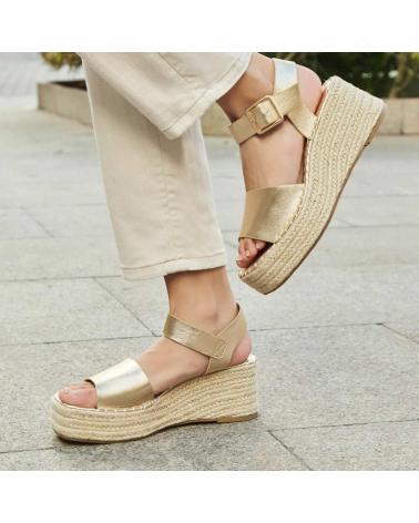 BUONAROTTI CF-5764 SANDALIAS DE PLATAFORMA MUJER ORO