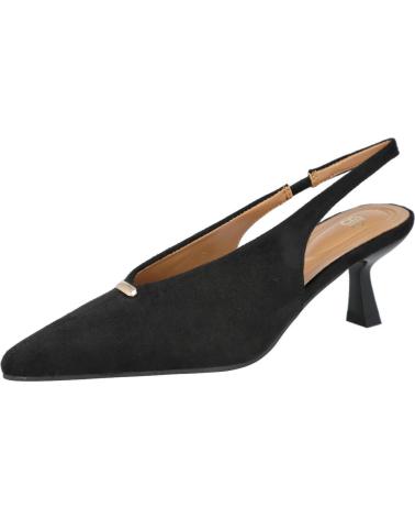 BUONAROTTI T-5776 ZAPATOS DESTALONADOS CON ADORNO METALICO NEGRO