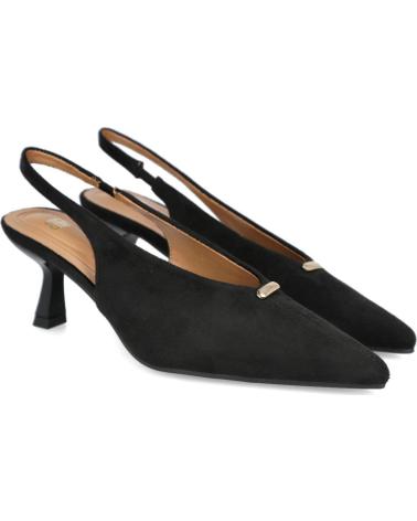 BUONAROTTI T-5776 ZAPATOS DESTALONADOS CON ADORNO METALICO NEGRO