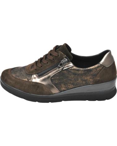 Zapatillas deporte de Mujer LUMEL – SNEAKER DEPORTIVO URBANO APERTURA CORDON Y CREMALL MOCA1094-BRONCE RINO