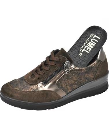 FREIZEITSCHUHE AUS LEDER FÜR DAMEN I030480-G1GD BEIGE