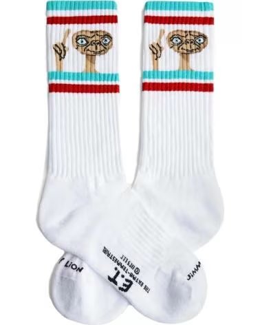 JIMMY LION Calcetines Athletic E T Phone Home en blanco para unisex BLANCO