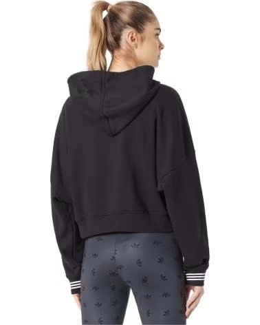 ADIDAS SUDADERA CON CAPUCHA EN PARA MUJER NEGRO