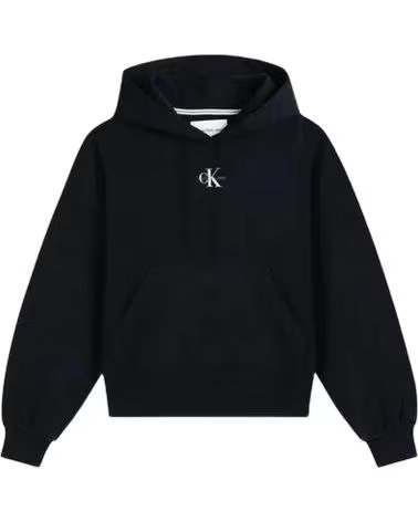 CALVIN KLEIN SUDADERA CON CAPUCHA EN PARA MUJER NEGRO